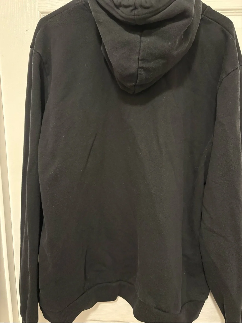 The North Face Black Pullover Hoodie with Yellow Logo